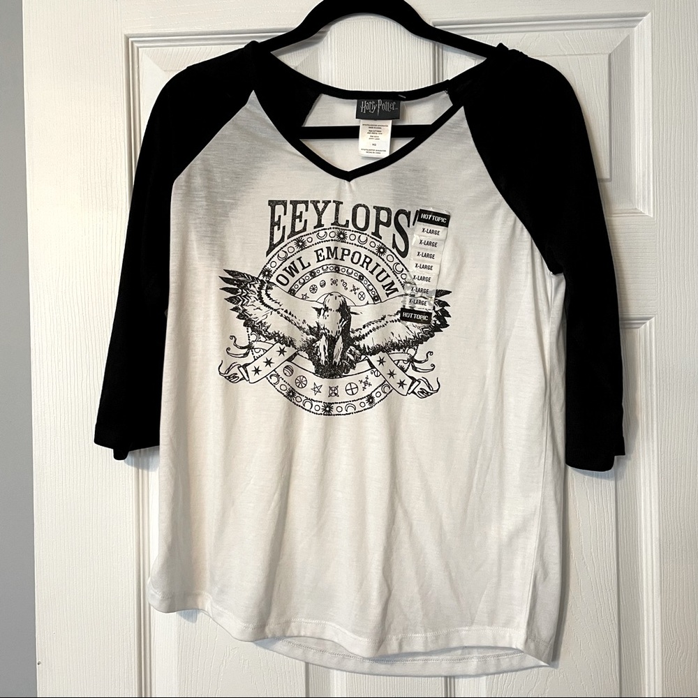Harry Potter Owl Emporium 3/4 Sleeve XL NWT